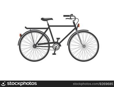 Old classic bicycle illustration, unique sport bicycle Vector Illustration