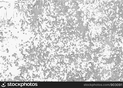 Old cracked painted wall vector black and white texture background template for overlay artwork.