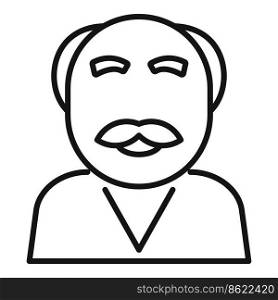 Old father icon outline vector. Adult generation. Stage growth. Old father icon outline vector. Adult generation