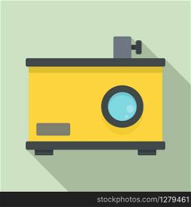 Old film projector icon. Flat illustration of old film projector vector icon for web design. Old film projector icon, flat style