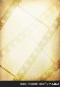 Old Filmstrip Abstract Background. Vector Template