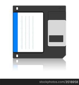 Old floppy disc for computer data storage