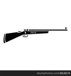 Old hunting rifle icon. Simple illustration of old hunting rifle vector icon for web design isolated on white background. Old hunting rifle icon, simple style