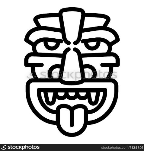 Old idol icon. Outline old idol vector icon for web design isolated on white background. Old idol icon, outline style