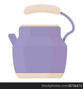 Old kettle icon cartoon vector. Water cup. Style pot. Old kettle icon cartoon vector. Water cup
