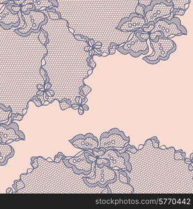 Old lace background ornamental flowers.