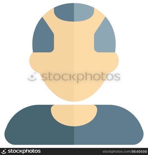 Old man avatar with receding hairlines