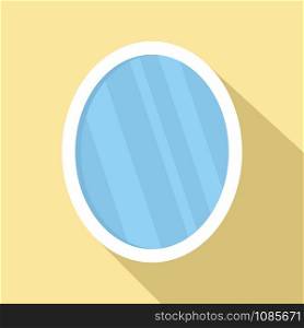 Old mirror icon. Flat illustration of old mirror vector icon for web design. Old mirror icon, flat style