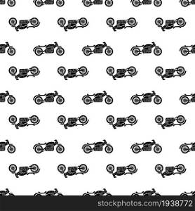 Old motorbike pattern seamless background texture repeat wallpaper geometric vector. Old motorbike pattern seamless vector