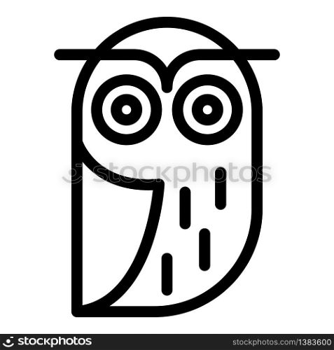 Old owl icon. Outline old owl vector icon for web design isolated on white background. Old owl icon, outline style