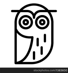 Old owl icon. Outline old owl vector icon for web design isolated on white background. Old owl icon, outline style