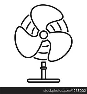 Old room fan icon. Outline old room fan vector icon for web design isolated on white background. Old room fan icon, outline style