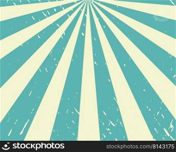 Old striped background vector illustration. Shabby grunge light rays template. Shabby aged retro fill for design. Old striped background vector illustration