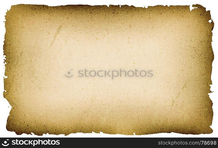 Old Textured Parchment Background. Illustration of an old vintage pirate or medieval used parchment, for treasure map, holidays announcement or game ui background on tablet pc
