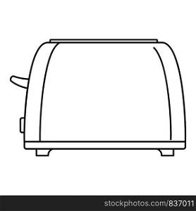 Old toaster icon. Outline old toaster vector icon for web design isolated on white background. Old toaster icon, outline style