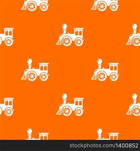 Old train pattern vector orange for any web design best. Old train pattern vector orange
