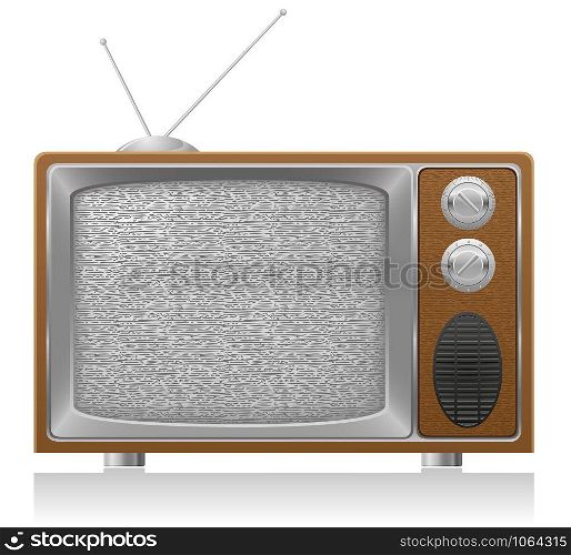 old tv vector illustration isolated on white background