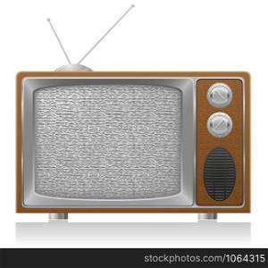 old tv vector illustration isolated on white background