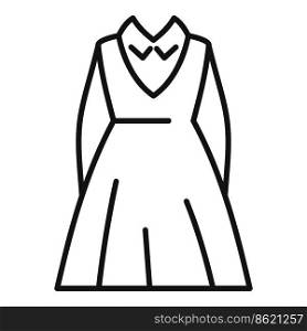 Old uniform icon outline vector. Fashion student. Dress suit. Old uniform icon outline vector. Fashion student
