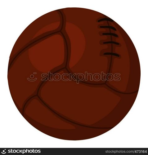 Old volleyball ball icon. Cartoon illustration of old volleyball ball vector icon for web. Old volleyball ball icon, cartoon style