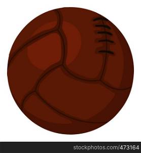 Old volleyball ball icon. Cartoon illustration of old volleyball ball vector icon for web. Old volleyball ball icon, cartoon style