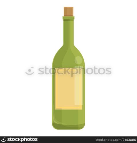 Old wine bottle icon cartoon vector. Alcohol glass. Woman drink. Old wine bottle icon cartoon vector. Alcohol glass