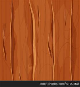 Old wooden texture, cover from planks, ui game background, seamless pattern in cartoon style isolated. Detailed, textured material. . Vector illustration