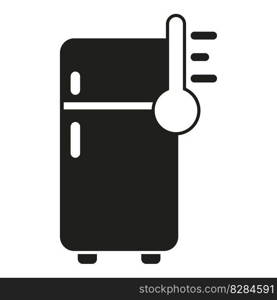 Old working fridge icon simple vector. Electric repair. Cooler service. Old working fridge icon simple vector. Electric repair