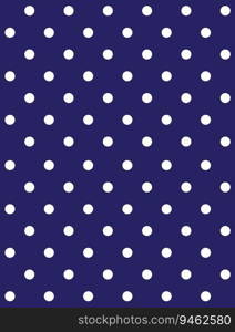 OLGA  1979  "polka dots" textile seamless pattern   Late 1970"s fashion style, fabric print  white dots on dark blue background .