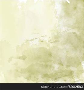 olive hand drawn watercolor background, vector