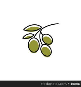 olive icon vector illustration design template