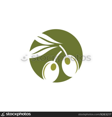 olive icon vector illustration design template