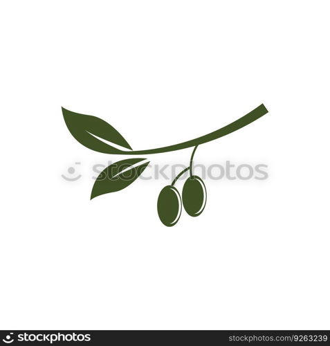 olive icon vector illustration design template