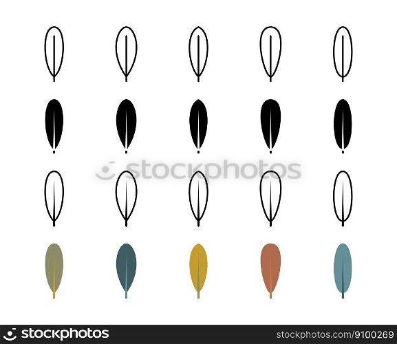 Olive leaves vector line icons. Nature and ecology. Olive, leaves, plant, vector, icons, drawing, silhouette and more. Isolated collection of leaves olive for websites icon on white background.. Olive leaves vector line icons. Isolated collection of leaves olive for websites icon on white background.