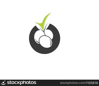 olive logo icon vector illustration design