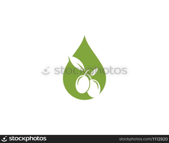 olive logo template vector design