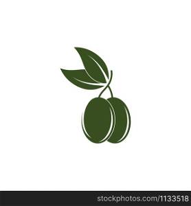 Olive logo template vector icon illustration design