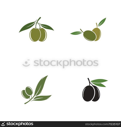 Olive logo template vector icon illustration design