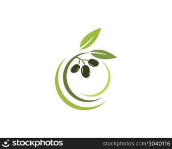 Olive logo template vector icon. Olive logo template vector icon illustration design