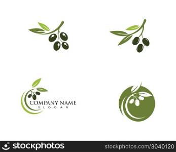 Olive logo template vector icon. Olive logo template vector icon illustration design