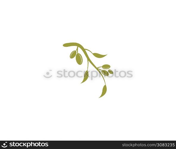 Olive logo template vector illustration flat design