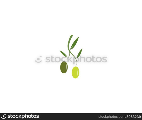 Olive logo template vector illustration flat design