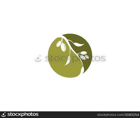 Olive logo template vector illustration flat design