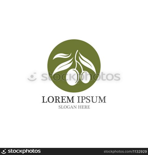 Olive logo vector design template