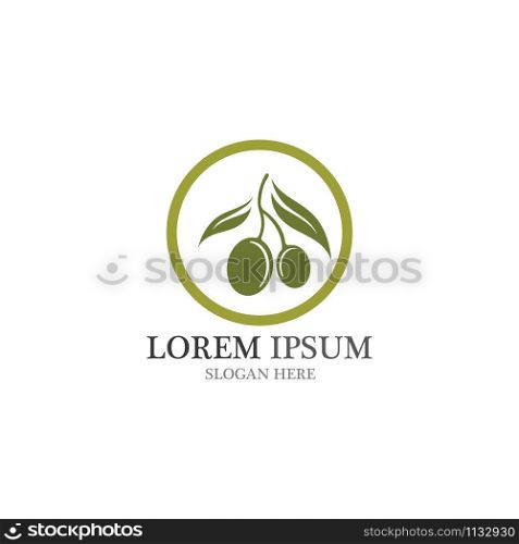 Olive logo vector design template