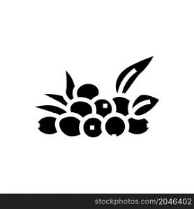 olive natural berries glyph icon vector. olive natural berries sign. isolated contour symbol black illustration. olive natural berries glyph icon vector illustration