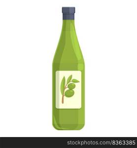 Olive oil bottle icon cartoon vector. Virgin plant. Extra drop. Olive oil bottle icon cartoon vector. Virgin plant