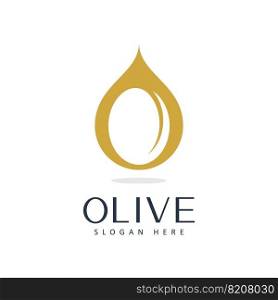 Olive oil logo beauty and spa design template 