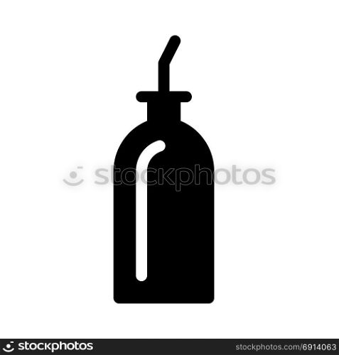 olive oil pot, icon on isolated background