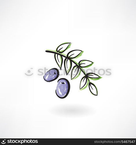 olives grunge icon